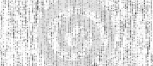 Abstract halftone texture. Vector dots background. Black particles of different sizes