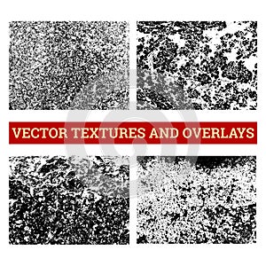 Abstract halftone vector illustration. Grunge textures and overlays for background and design.