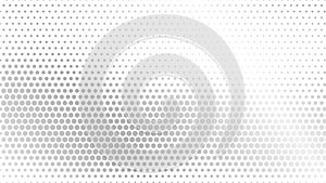 Abstract halftone wave dotted background. Modern monochrome background. Futuristic grunge pattern, dot, wave. Vector modern