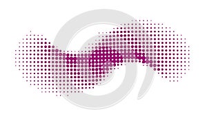 Abstract Halftone Wave Gradient, Dynamic Digital Sound Wave Vector, vector design Generative AI