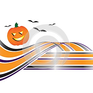 Abstract Halloween Swoosh