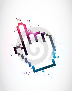 Abstract Hand Cursor