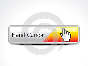 Abstract hand cursor web button