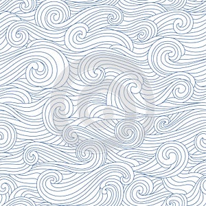 Abstract hand-drawn monochrome pattern