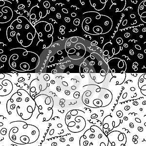 Abstract hand drawn patterns