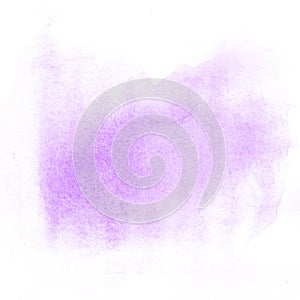 Abstract hand drawn purple watercolor background, raster illustration