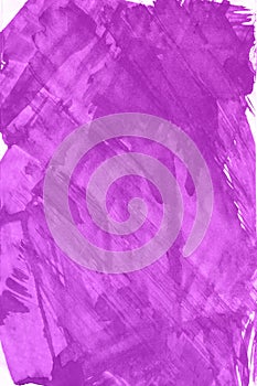 Abstract hand drawn violet watercolor background, raster illustration