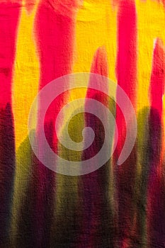 Abstract Handmade Psychedelic Tie Dye Design Pattern.