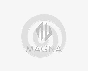 Abstract hands logotype. Arrows vector logo design