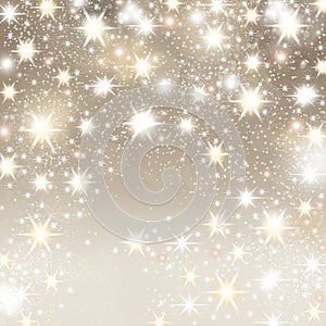 Abstract Happy Holidays background with clusters of stars
