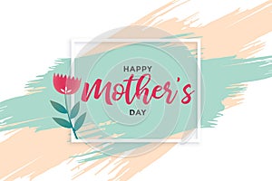 Abstract happy mothers day banner design