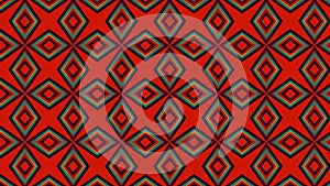 Abstract hard geometric seamless pattern in red and brown colors. A Repeating symmetrical patterns. abstract background sideward
