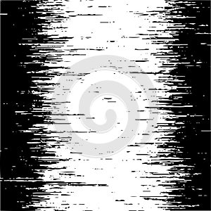 Abstract hatching gradient background. Broken texture explosion. Abstract vertical gradient halftone with falling bits. Rain from