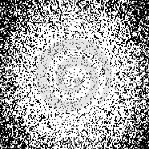 Abstract hatching gradient background. Broken texture explosion. Abstract vertical gradient halftone with falling bits. Rain from