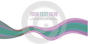 Abstract header wave design collection style