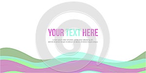 Abstract header website design style