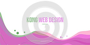 Abstract header website modern and simple design