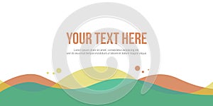 Abstract header website simple design style