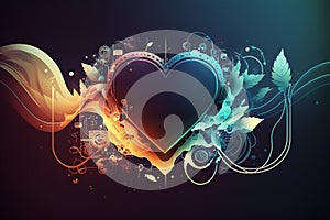 Abstract Healtcare Artwork Frame