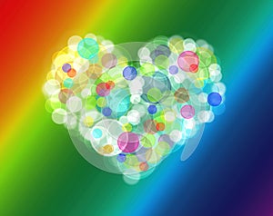 Abstract heart background