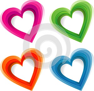 Abstract heart background