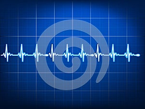 Abstract heart beats cardiogram. EPS 10