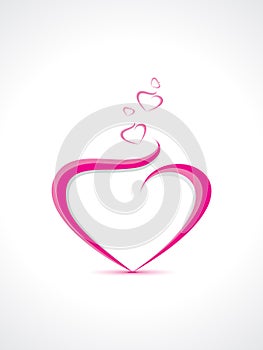 Abstract heart shape background