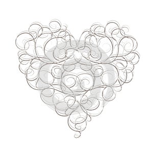 Abstract heart shape for your design