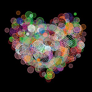 Abstract heart shape for your design