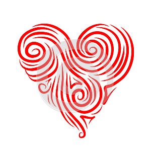 Abstract heart shape for your design
