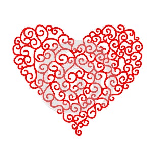 Abstract heart shape for your design