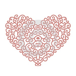 Abstract heart shape for your design