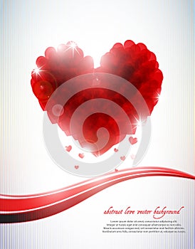 Abstract hearts background