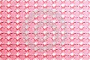 Abstract Hearts Pattern Background in Pink - pastel and vintage
