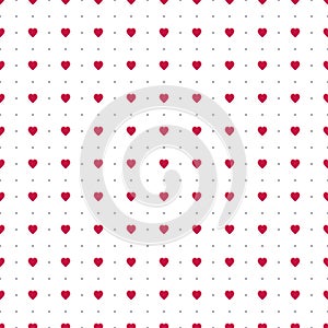 Abstract hearts. Seamless background for your design. Vector illustration. Love concept. Cute wallpaper. Good idea for your Weddin