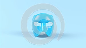 An Abstract Hero Mask with a Mystical Background Safeguards the Unknown