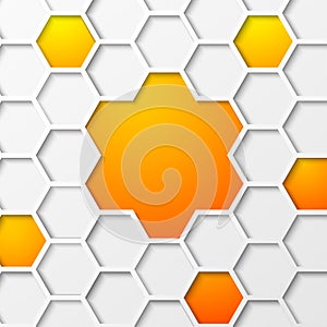 Abstract hexagon background.