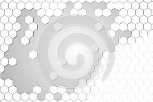 Abstract hexagon background. Technology polygonal design. Digital