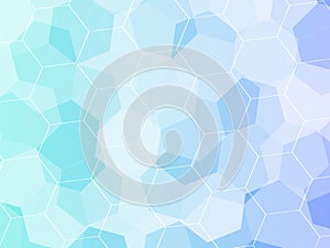 Abstract hexagon background. Technology polygonal design. Digital futuristic minimalism.