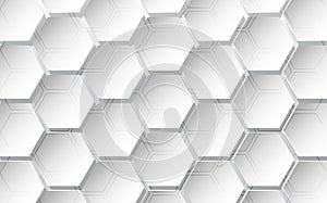 Abstract hexagon background. Technology polygonal design. vector illustration