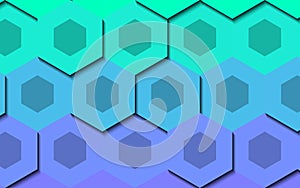 Abstract hexagon generated background wallpaper