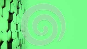 Abstract Hexagon Geometric desktop Surface Smooth Move light bright clean minimal hexagonal grid model, random waving