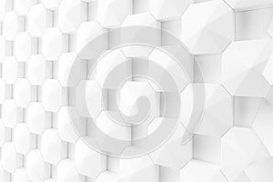 Abstract Hexagon Geometric Surface Loop 1A: light bright clean minimal hexagonal grid pattern, random waving motion background can