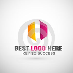 Abstract hexagon Logo icon design for Business company