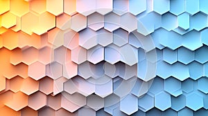 Abstract Hexagon Pattern Gradient Background