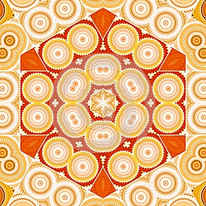 Abstract hexagon seamless geometric patterns background - Geometric circle - Abstract geometric pattern squares with seamless