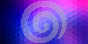 Abstract hexagonal background. Vector geometric background with hexagons and gradient effect. Bright color vector