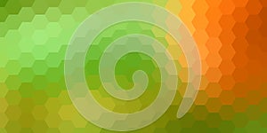 Abstract hexagonal background. Vector geometric background with hexagons and gradient effect. Bright color vector