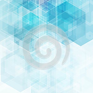 Abstract Hexagonal Background. Vector. Template design for science or technology presentation. eps 10