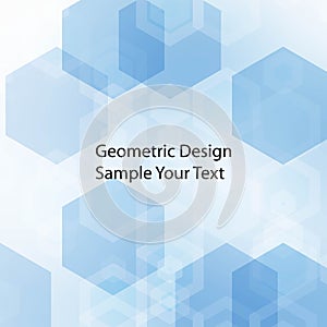 Abstract Hexagonal Background. Vector. Template design for science or technology presentation. eps 10